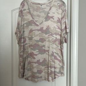 XXL pastel camo t-shirt